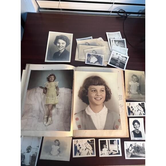 Vintage Baby Book Filled Out Baby Pictures Birth Certificate Baby Cards 1944 - Picture 1 of 8